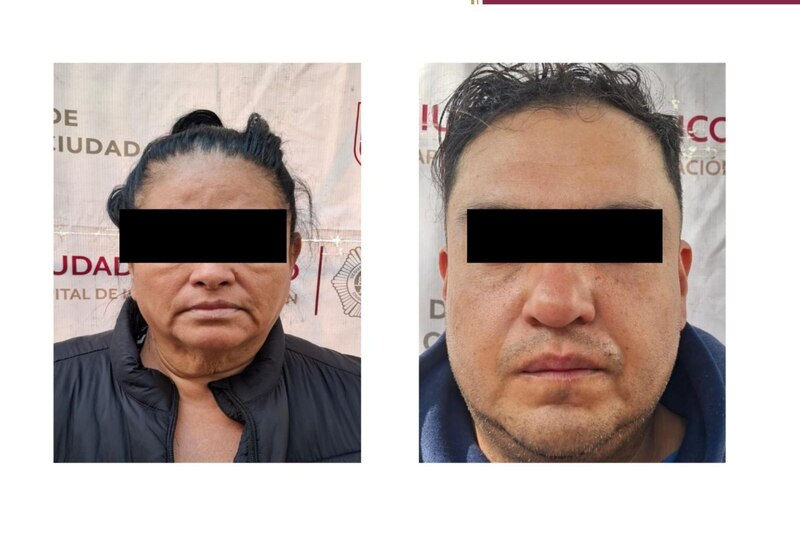 Ambos fueron detenidos en la alcaldía Tláhuac de la Ciudad de México.