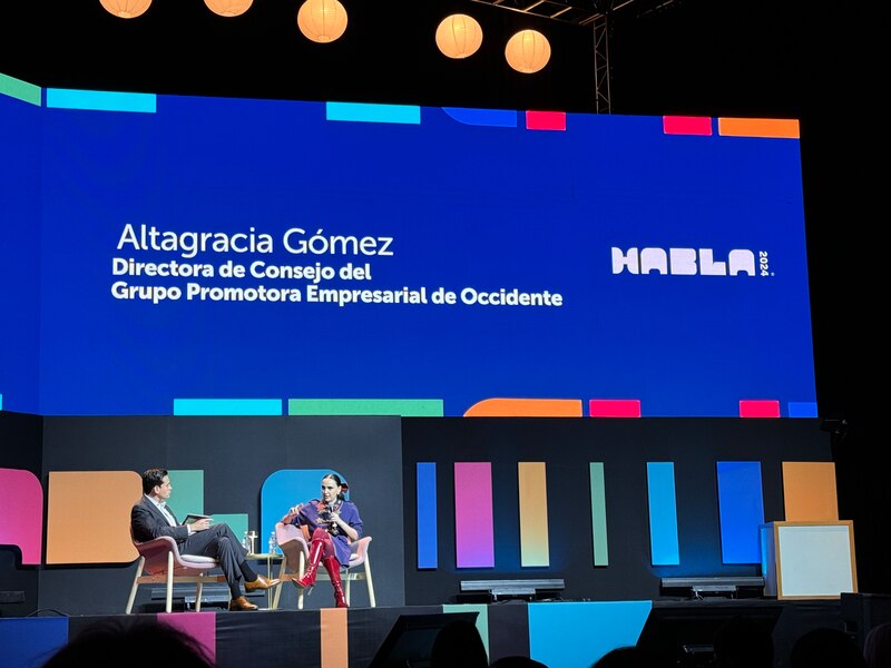 Altagracia Gómez Sierra, coordinadora del Consejo Asesor Empresarial del gobierno de México, habló en la Cumbre Summit HABLA 2024.