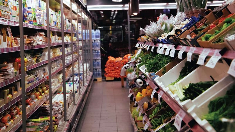 Pasillo de supermercado