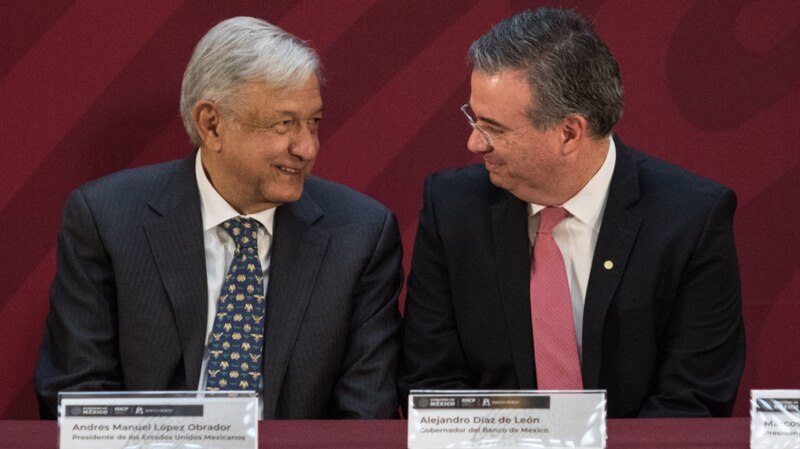 Reunión entre el presidente Andrés Manuel López Obrador y el gobernador del Banco de México, Alejandro Díaz de León.