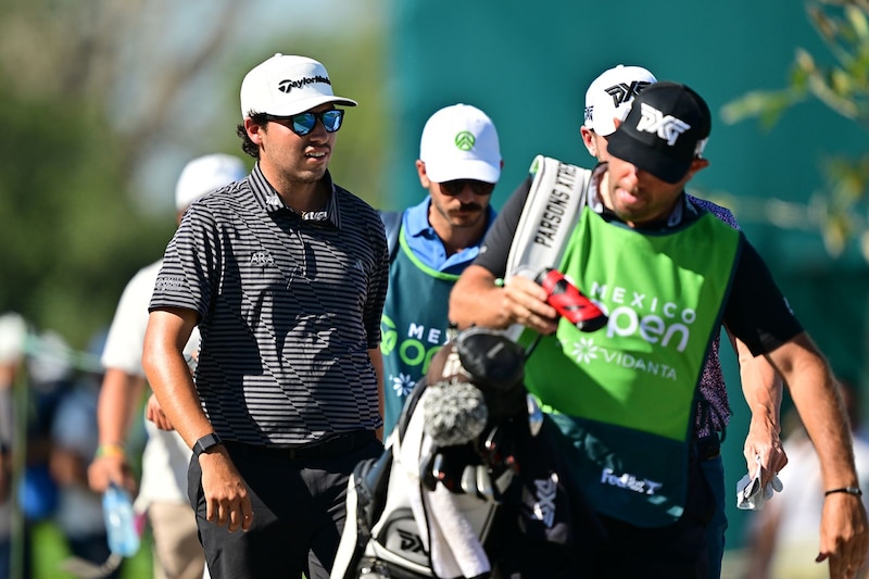 Abraham Ancer en el Abierto Mexicano de Golf