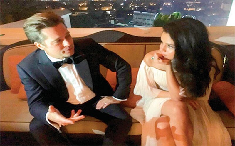 Brad Pitt y Ana de Armas en una entrevista para la revista Vanity Fair.