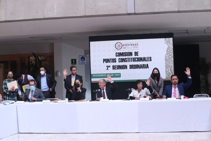 Reunión de la Comisión de Puntos Constitucionales de la Cámara de Diputados