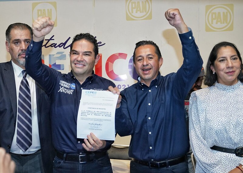 El PAN registró su fórmula para el Senado en el Estado de México