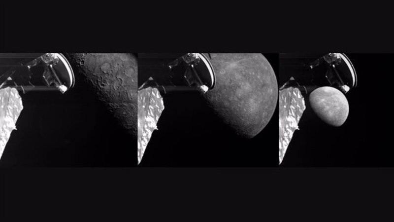 Las primeras imágenes de la sonda Mariner 10 de la superficie de Mercurio