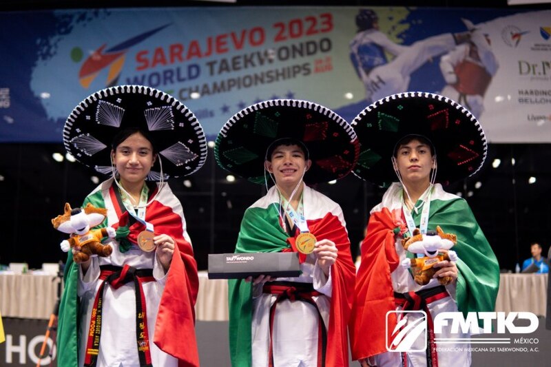 El equipo mexicano de taekwondo gana el oro en el Campeonato Mundial de Sarajevo 2023