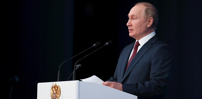El presidente ruso, Vladimir Putin, pronuncia un discurso ante la nación