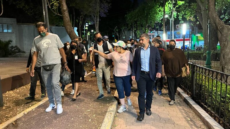 Vecinos recorren calles de la colonia para exigir mayor seguridad