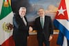 Canciller recibe al Embajador de Cuba ante el fin de su representación 