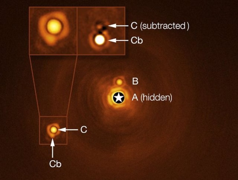 Imagen de una estrella binaria