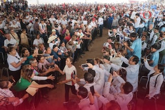La presidenta Claudia Sheinbaum da banderazo de inicio de obra del Hospital Regional de Especialidades de Saltillo