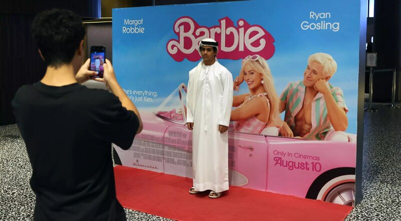 El actor Ryan Gosling en el estreno de la película Barbie