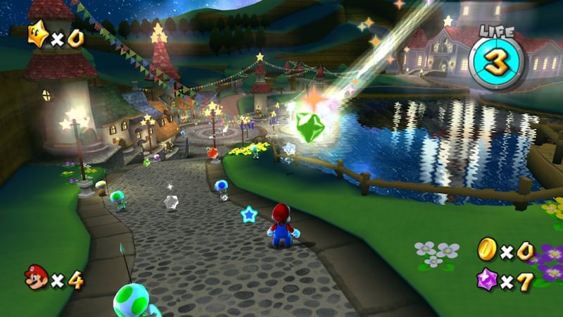 Así luce el juego original de Mario Galaxy que inspirará la nueva película.