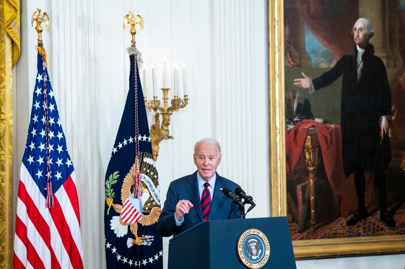 El presidente Biden pronuncia un discurso en la Casa Blanca