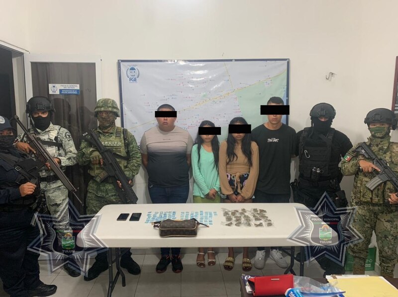 Detienen a banda de narcomenudistas en Tulum
