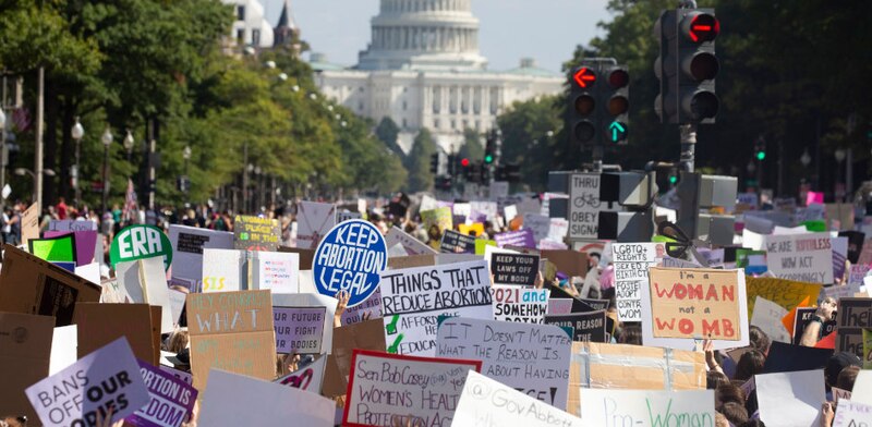 Marcha por los derechos reproductivos en Estados Unidos