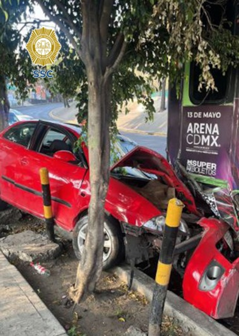 Accidente de coche en la Ciudad de México