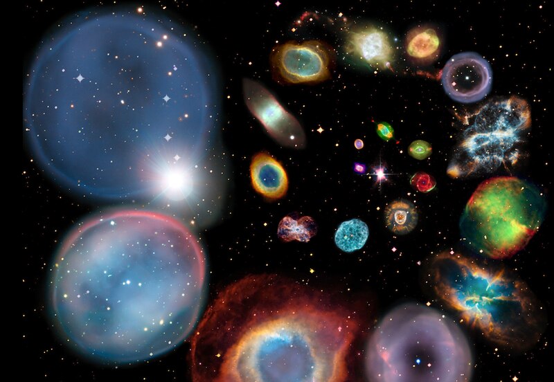 Nebulosas, cúmulos estelares y galaxias