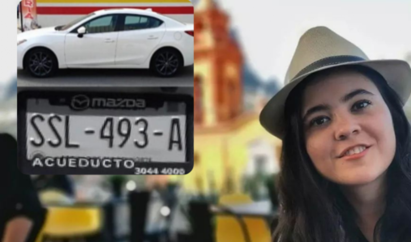 Mujer es captada infraganti robando un auto en el estacionamiento de un supermercado