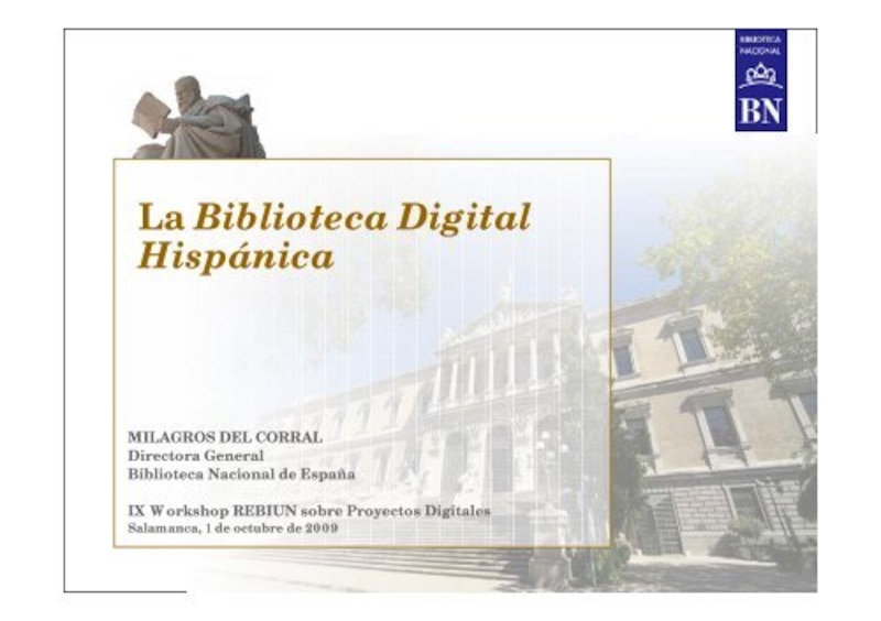 La Biblioteca Digital Hispánica