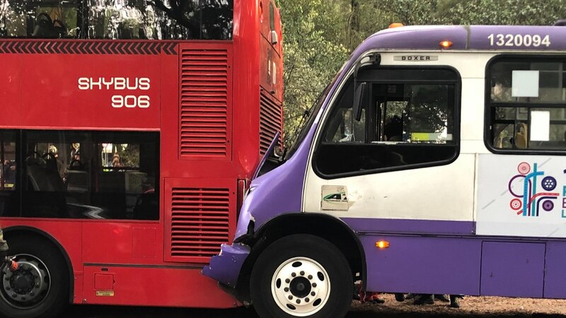 Accidente de autobús en Madrid