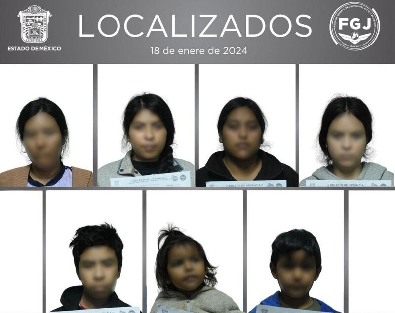 Localizados 10 personas desaparecidas en el Estado de México