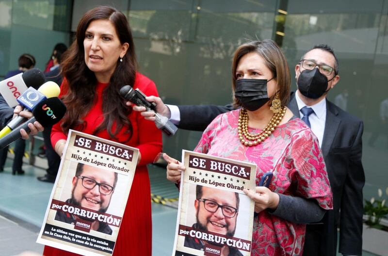 Protestas en México por corrupción del hijo de AMLO