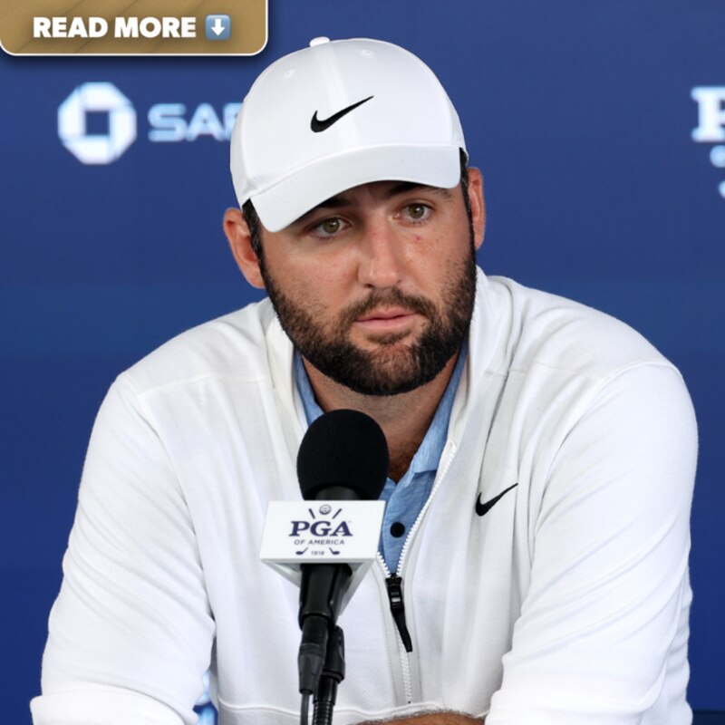 El golfista Zach Johnson habla con la prensa durante una conferencia de prensa
