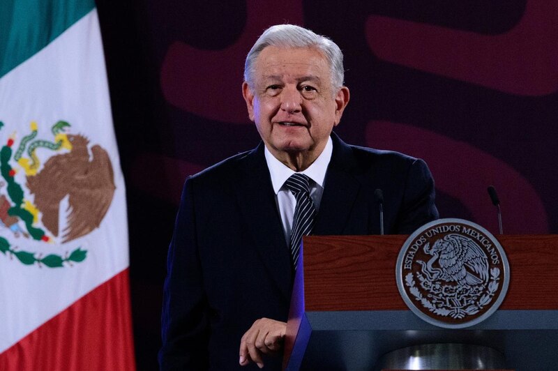 El presidente Andrés Manuel López Obrador durante una conferencia de prensa.