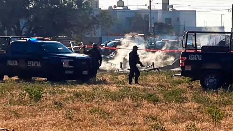 Accidente de avión en México deja varios heridos
