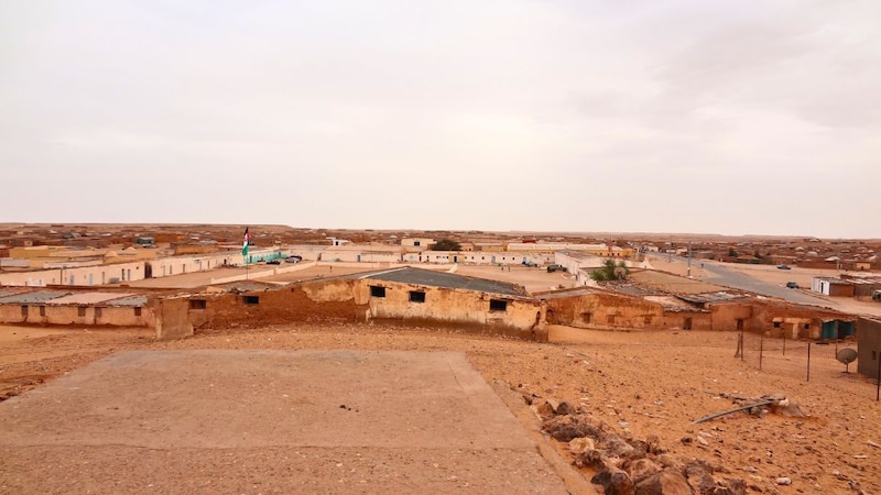 Ruinas de una antigua ciudad en el desierto