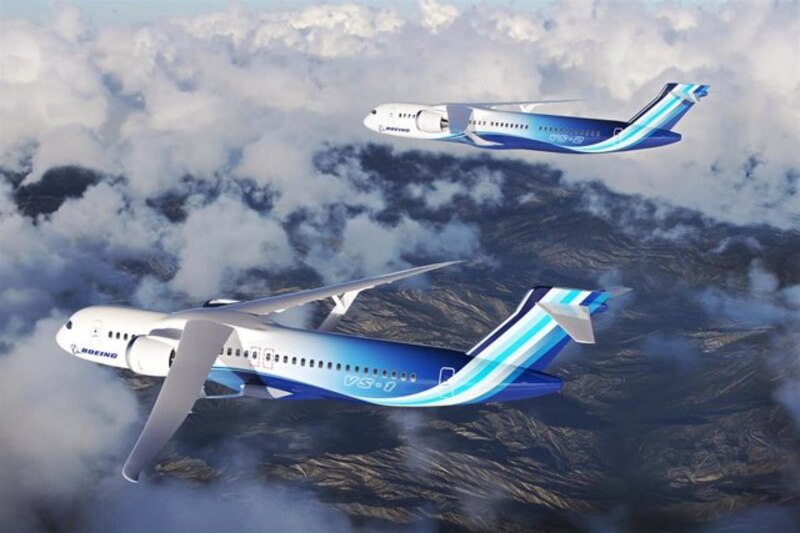 El nuevo avión de Boeing, el 797, es un avión de pasajeros de fuselaje ancho y doble motor que está diseñado para ser más eficiente en combustible que los aviones existentes.