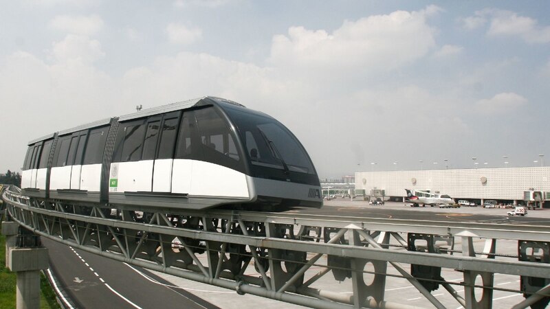 Tren Maglev en el Aeropuerto Internacional de la Ciudad de México