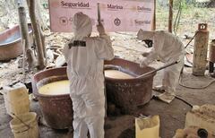 Marina desmantela laboratorios en Sinaloa; decomisan más de 2 toneladas de metanfetamina