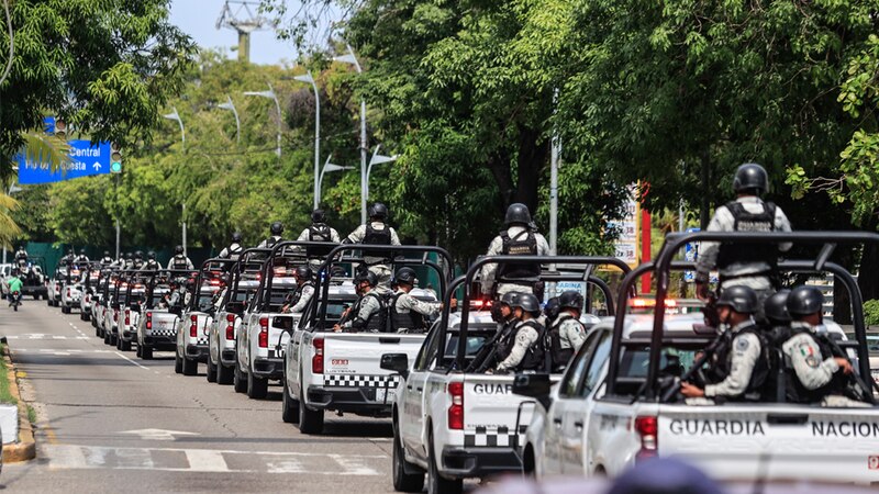 Guardia Nacional en las calles de México