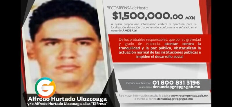 Title: Ofrecen recompensa por información sobre Alfredo Hurtado Ulozcoaga