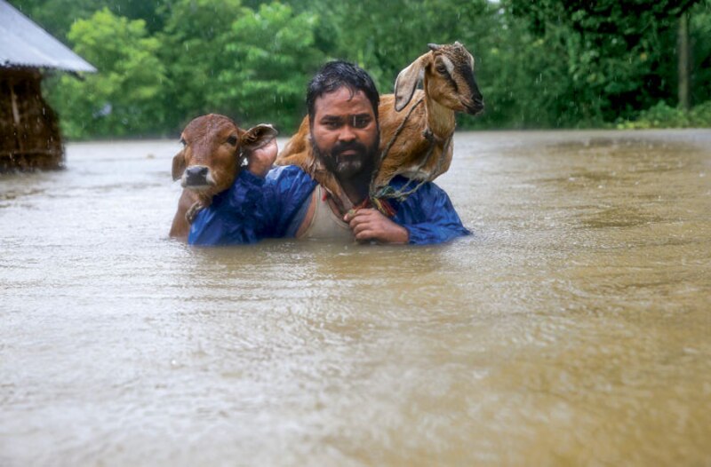 Rescate en las inundaciones