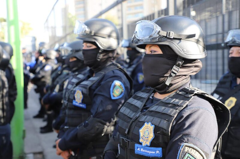 Policías antimotines mexicanas