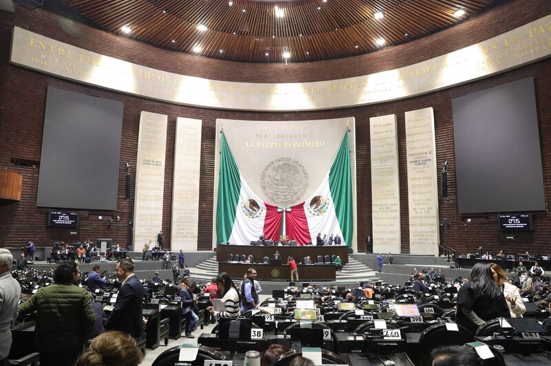 Sesión en el Congreso de la Unión