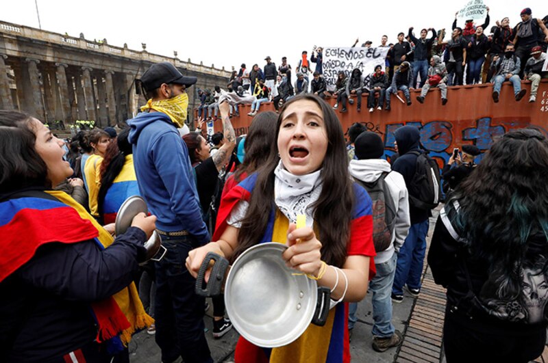 Protesta en Colombia