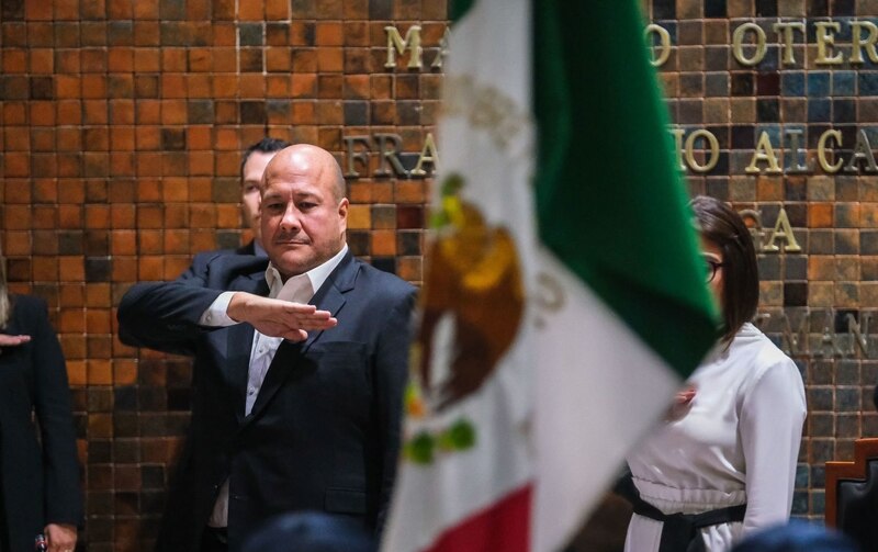 El presidente Andrés Manuel López Obrador rinde protesta ante el Congreso de la Unión.
