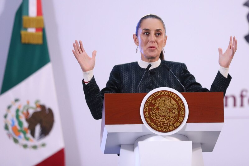 Claudia Sheinbaum, presidenta de México, reacciona ante las opiniones de la oposición por la aprobación de la Ley de Supremacía Constitucional en la Cámara de Diputados el día de ayer.