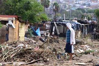 Tormenta Rachel deja mil 500 viviendas afectadas en Baja California; anuncian apoyo federal