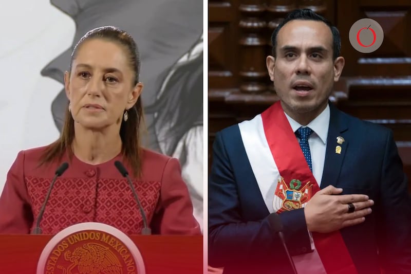 La Presidenta Sheinbaum responde a las amenazas de José Jerí, presidente de Perú, quien afirmó estar dispuesto a entrar a la Embajada de México.