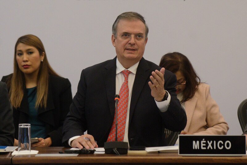 El canciller Marcelo Ebrard encabeza la delegación mexicana en la reunión de ministros de Relaciones Exteriores de la CELAC