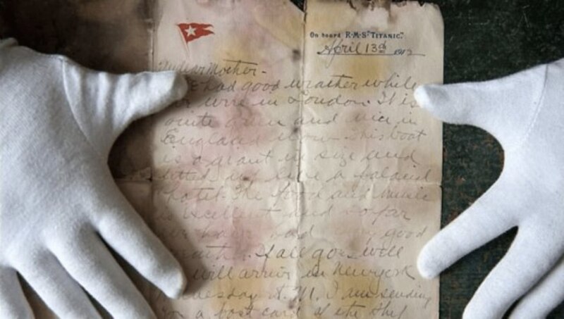 Carta escrita a bordo del Titanic