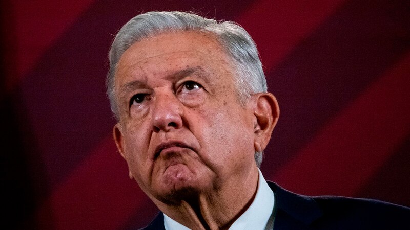 El presidente Andrés Manuel López Obrador durante una conferencia de prensa.