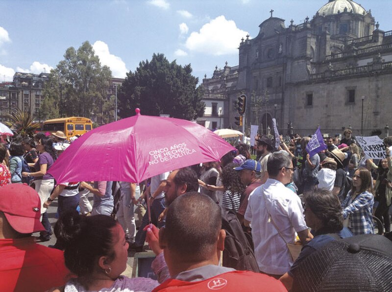 Marcha por el quinto aniversario del movimiento #YoSoy132