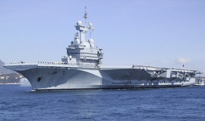 El portaaviones francés Charles de Gaulle