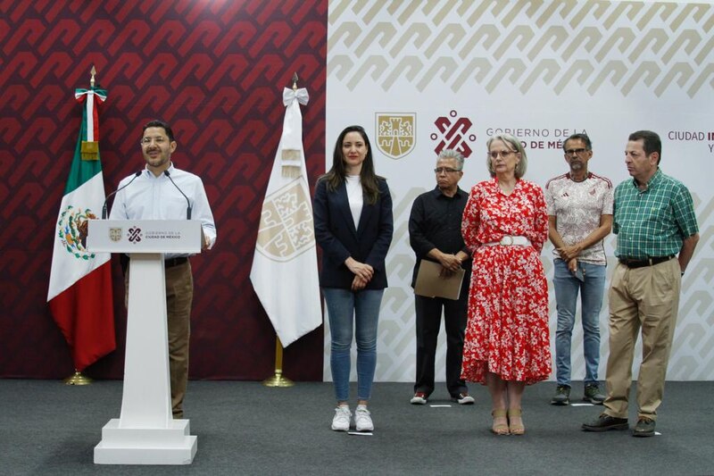 Conferencia de prensa del gobierno de la Ciudad de México